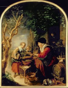 The Pancake Seller, 1650-55 by Gerrit Dou